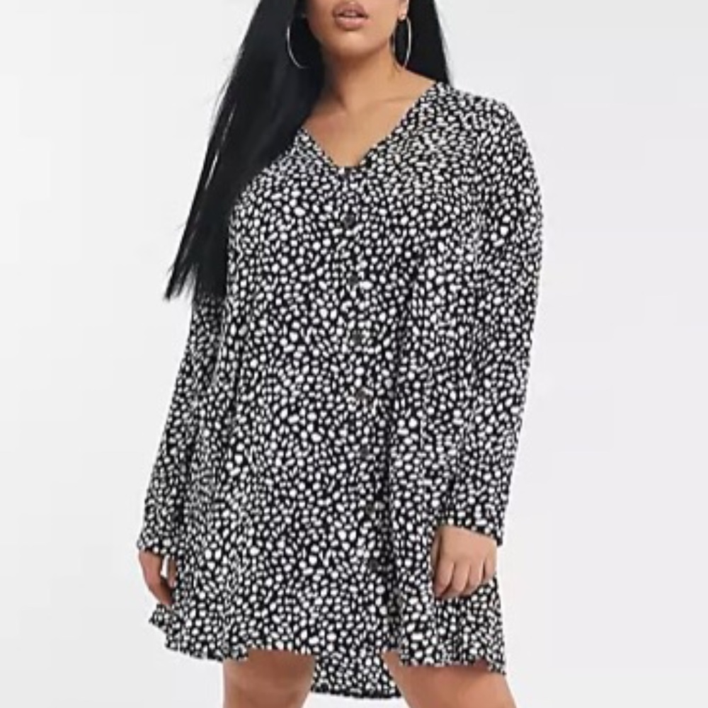 Missguided Plus Smock Dress Size 16